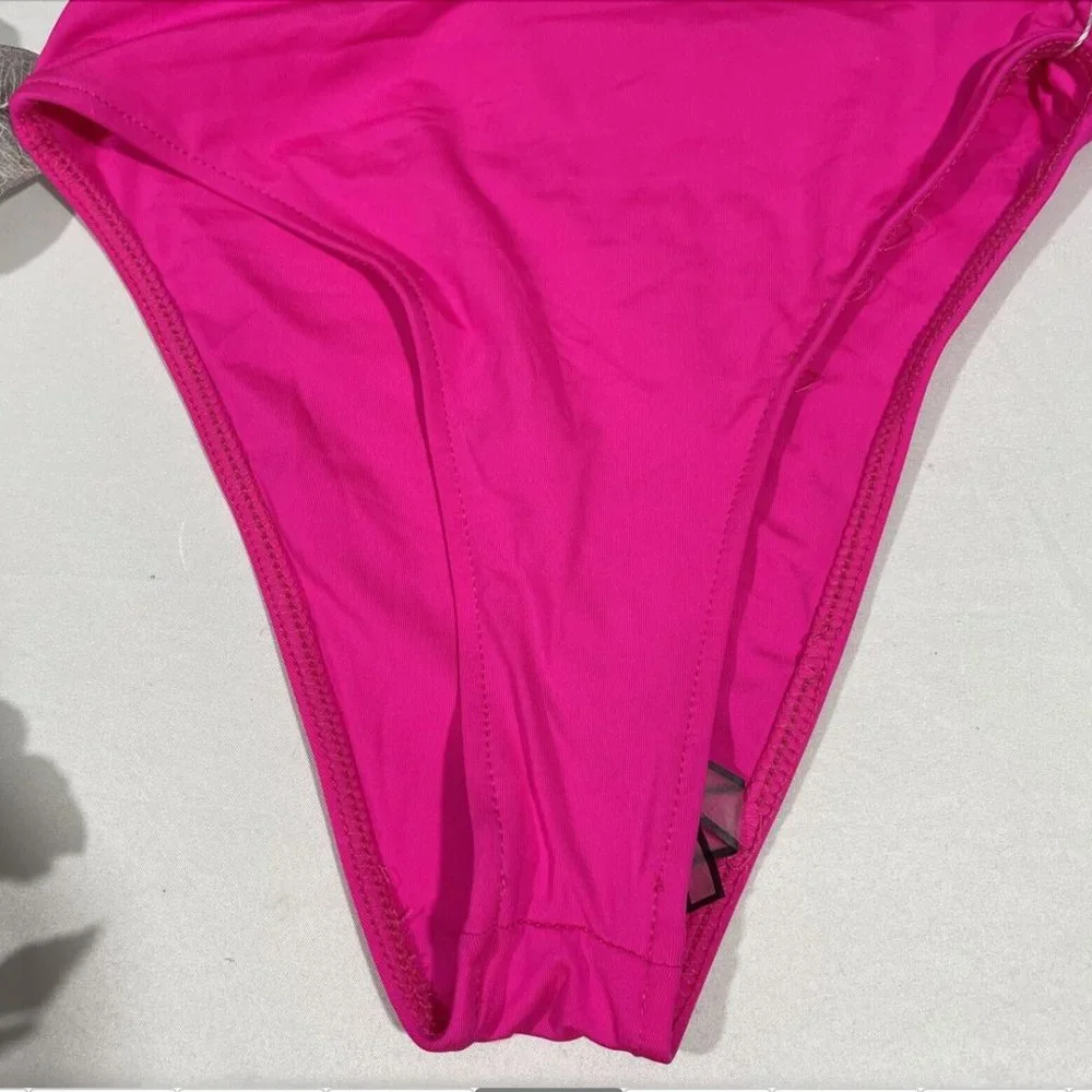 NWD $85 Frankies Bikini‎ [ XS ] Juju Bikini Bottoms in Fuchsia Pink #5262